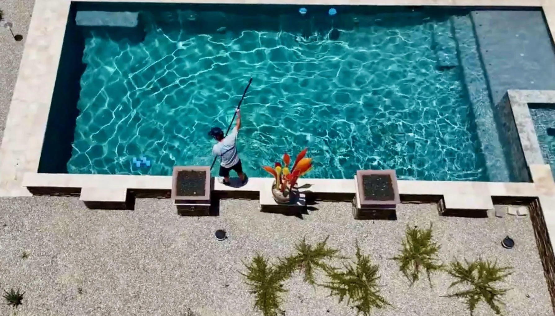 Green to clean pool restoration in Goodyear AZ